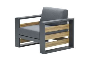 Garden Impressions Solo lounge fauteuil - Carbon Black/Mystic Grey