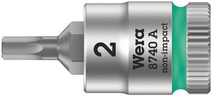 Wera 8740 A Zyklop Bit/dop-combinatie met Vasthoudfunctie met 1/4" Aandrijving, 2,0 x 28 mm - 1 stuk(s) - 05003330001