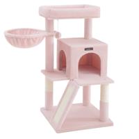 Kattenboom met groot platform, Pastelroze