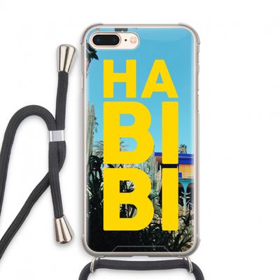 Habibi Majorelle : iPhone 8 Plus Transparant Hoesje met koord