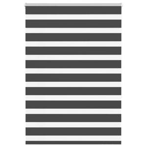 VidaXL Zebra rolgordijn 110x150 cm stofbreedte 105,9 cm zwart