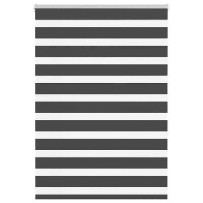 VidaXL Zebra rolgordijn 110x150 cm stofbreedte 105,9 cm zwart