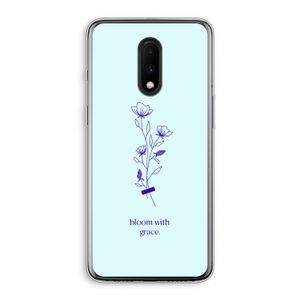 Bloom with grace: OnePlus 7 Transparant Hoesje