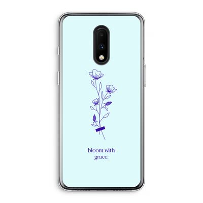 Bloom with grace: OnePlus 7 Transparant Hoesje