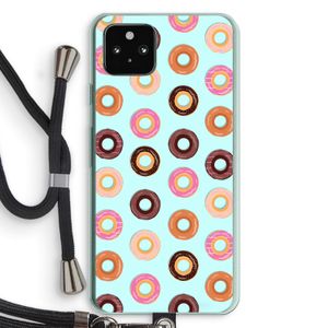 Donuts: Pixel 5a 5G Transparant Hoesje met koord