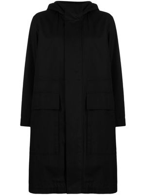 JNBY trench en coton à capuche - Noir