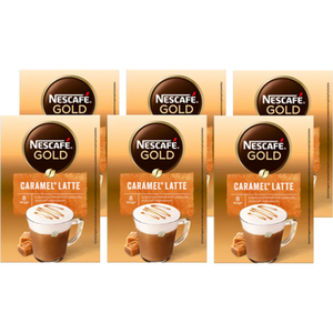 Nescafe Gold Caramel Latte oploskoffie 6 x 8 zakjes bij Jumbo