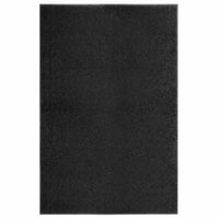 vidaXL Deurmat wasbaar 120x180 cm zwart - thumbnail