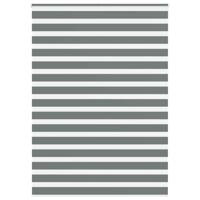 VidaXL Zebra rolgordijn 165x200 cm stofbreedte 160,9 cm donkergrijs
