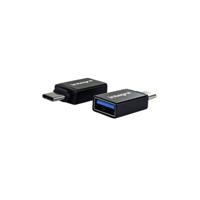 Integral INADUSB3.0ATOCTW tussenstuk voor kabels USB Type-A USB Type-C Zwart