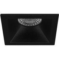 Spot Armatuur GU10 - Pragmi Pollon Pro - GU10 Inbouwspot - Vierkant - Zwart - Aluminium - Verdiept - 82mm Spot Armatuur GU10 - Pragmi Pollon Pro - GU10 Inbouwspot - Vierkant - Zwart - Aluminium - Verdiept - 82mm