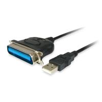 Equip 133383 usb to parallel adapter cable, usb 2.0 -> ieee1284, male/male, black