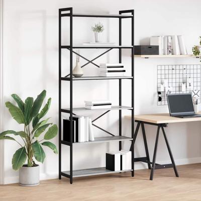 Boekenkast Grijs sonoma 80 x 30 x 188 cm Bewerkt hout