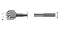 Rotec SDS-Max Bouchardeerbeitel 45 x 45 mm 16T - 215.1080
