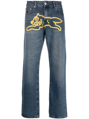 ICECREAM jean Running Dog à coupe droite - Bleu