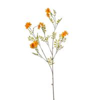Kunstbloem bloesem tak - 91 cm - oranje - kunst zijdebloemen   -