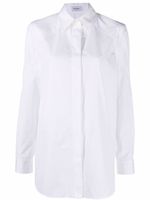 Ferragamo chemise en coton à manches longues - Blanc