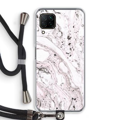 Mengelmoes: Huawei P40 Lite Transparant Hoesje met koord