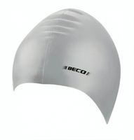 Beco kinder badmuts siliconen junior zilver one size - thumbnail