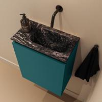 Toiletmeubel Mondiaz Ture Dlux | 40 cm | Meubelkleur Smag | Eden wastafel Lava Rechts | Zonder kraangat