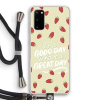 Don't forget to have a great day: Samsung Galaxy S20 Transparant Hoesje met koord