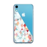Gekleurde driehoekjes pastel: iPhone XR Transparant Hoesje