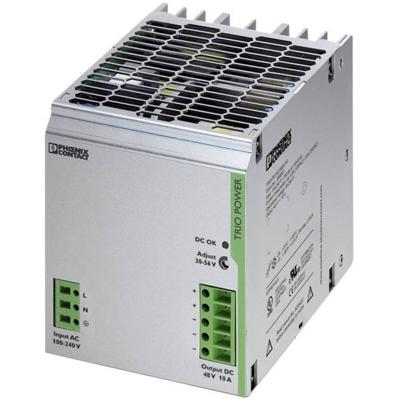 Phoenix Contact TRIO-PS/1AC/48DC/10 DIN-rail netvoeding 48 V/DC 10 A 480 W Aantal uitgangen:1 x Inhoud 1 stuk(s)
