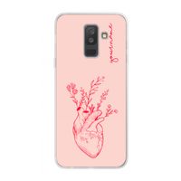 Blooming Heart: Samsung Galaxy A6 Plus (2018) Transparant Hoesje