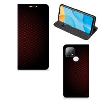 OPPO A15 | Hoesje met Magneet | Geruit Rood