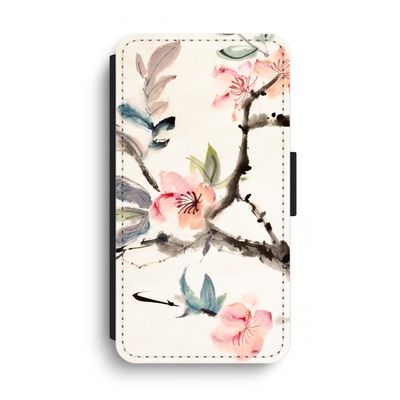 Japanse bloemen: iPhone XS Max Flip Hoesje