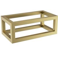Wiesbaden Nick Frame voor Fontein - 395x150x215mm - Geborsteld Messing Wiesbaden Nick Frame voor Fontein - 395x150x215mm - Geborsteld Messing