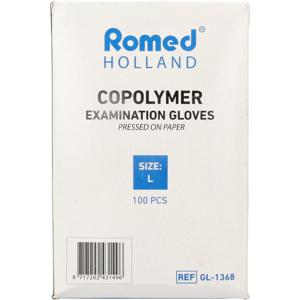 Romed Onderzoekhandschoen steriel copolymeer L