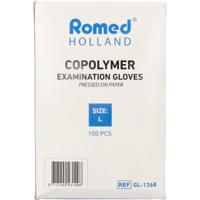 Romed Onderzoekhandschoen steriel copolymeer L Romed Onderzoekhandschoen steriel copolymeer L