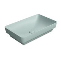 Keramische Opbouw Wastafel Sapho Pura 60x38 Mat Blauw Keramische Opbouw Wastafel Sapho Pura 60x38 Mat Blauw
