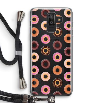 Donuts: Samsung Galaxy J8 (2018) Transparant Hoesje met koord