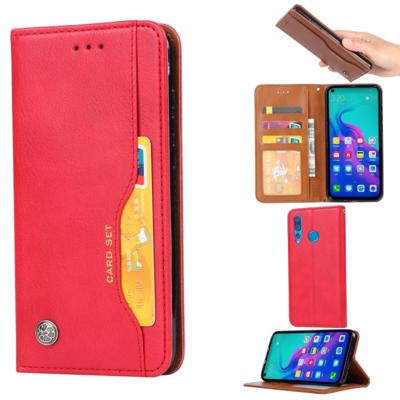Knead huidtextuur horizontale Flip lederen case voor Huawei Nova 4 met foto frame & houder & kaartsleuven & portemonnee (rood)