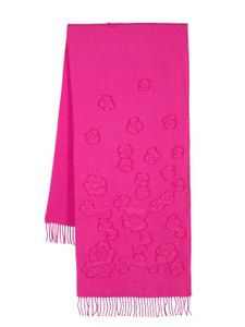 Valentino Garavani écharpe en maille à fleurs - Rose