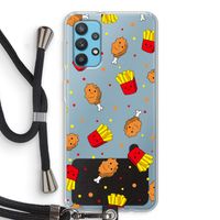 Chicken 'n Fries: Samsung Galaxy A32 4G Transparant Hoesje met koord