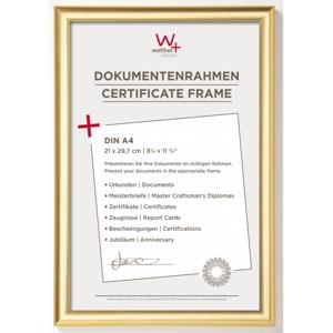 walther+ design KP130G Wissellijst Papierformaat: DIN A4 Goud