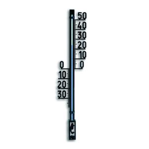 Binnen/buiten thermometer kunststof 4,5 x 28 cm   -