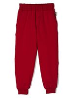 Roberto Cavalli Junior pantalon de jogging à logo brodé - Rouge