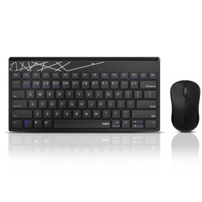 Rapoo Draadloze Combo Set Toestenbord En Muis Multi-mode 8000M Zwart QWERTY US