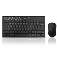 Rapoo Draadloze Combo Set Toestenbord En Muis Multi-mode 8000M Zwart QWERTY US - thumbnail