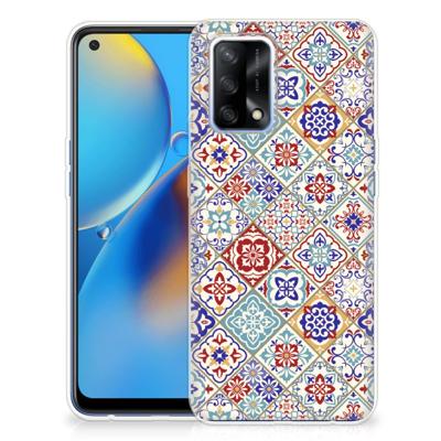 OPPO A74 4G | TPU | Siliconen hoesje | Tiles Color OPPO A74 4G | TPU | Siliconen hoesje | Tiles Color