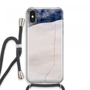 Stone White: iPhone XS Max Transparant Hoesje met koord