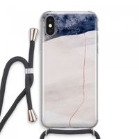 Stone White: iPhone XS Max Transparant Hoesje met koord
