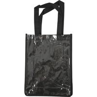 Creativ Company Tas met plastic voorkant, afm 30x23x7 cm, zwart, 1 stuk