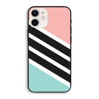 Strepen pastel: iPhone 12 Biologisch afbreekbaar hoesje