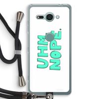 UHM, NOPE.: Sony Xperia XZ2 Compact Transparant Hoesje met koord