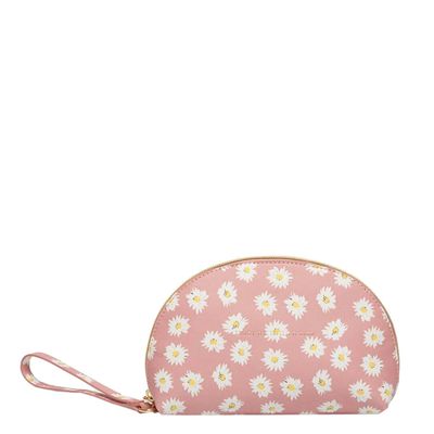Estella Bartlett Half Moon Make Up Bag Daisy Print blush Toilettas